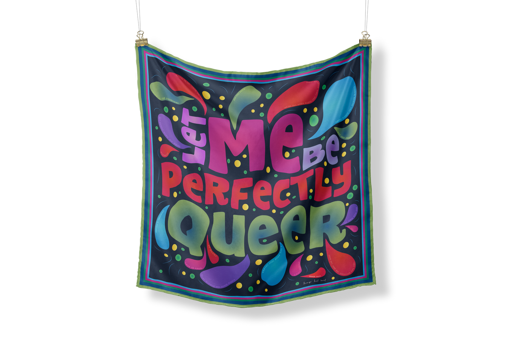 Let Me Be Perfectly Queer Square Scarf