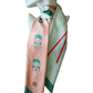 Mai Mint & Coral Skinny Scarf